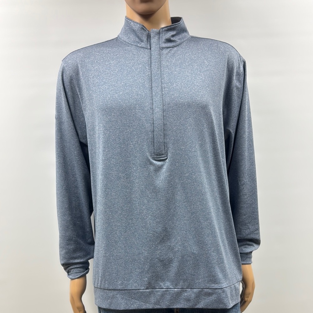Matte Grey Hightower Dark Denim Heather‎ Half Zip